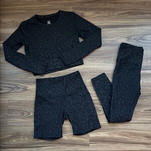 3 piece workout matching set